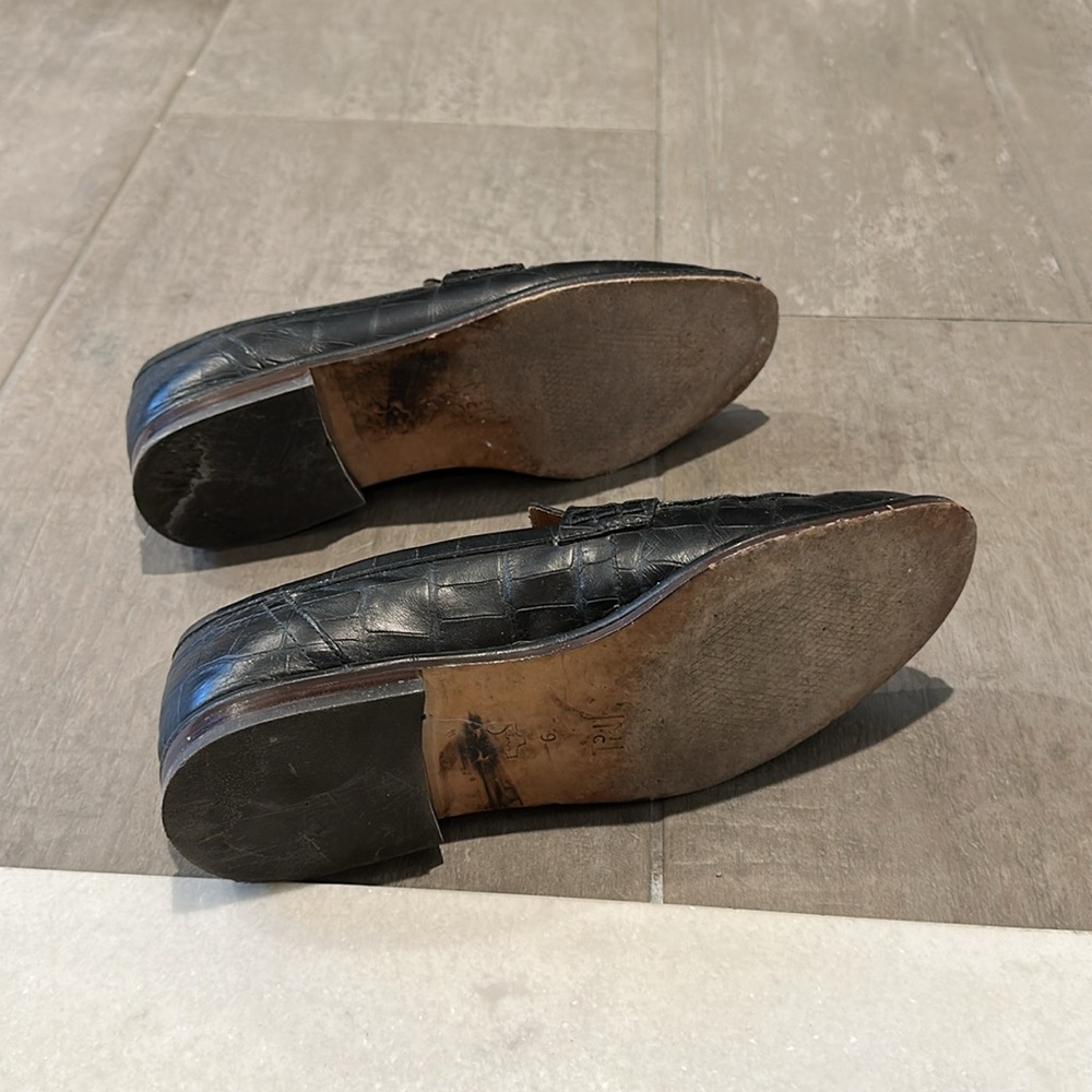J. McLaughlin Black Leather Loafers - size 9 - Picture 5 of 7